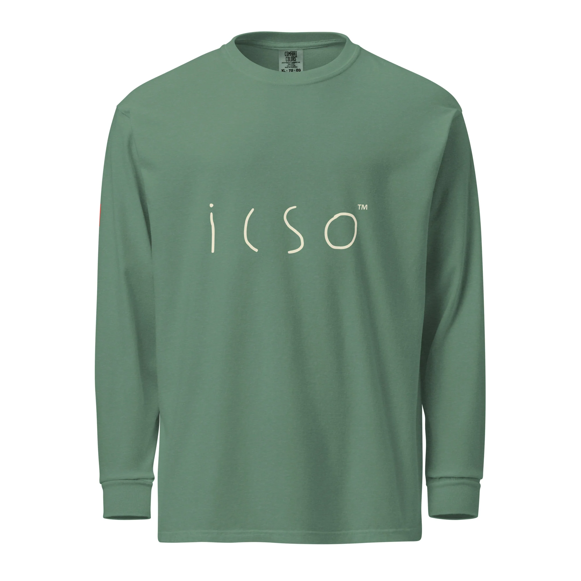 icso - Garment-dyed heavyweight long-sleeve shirt