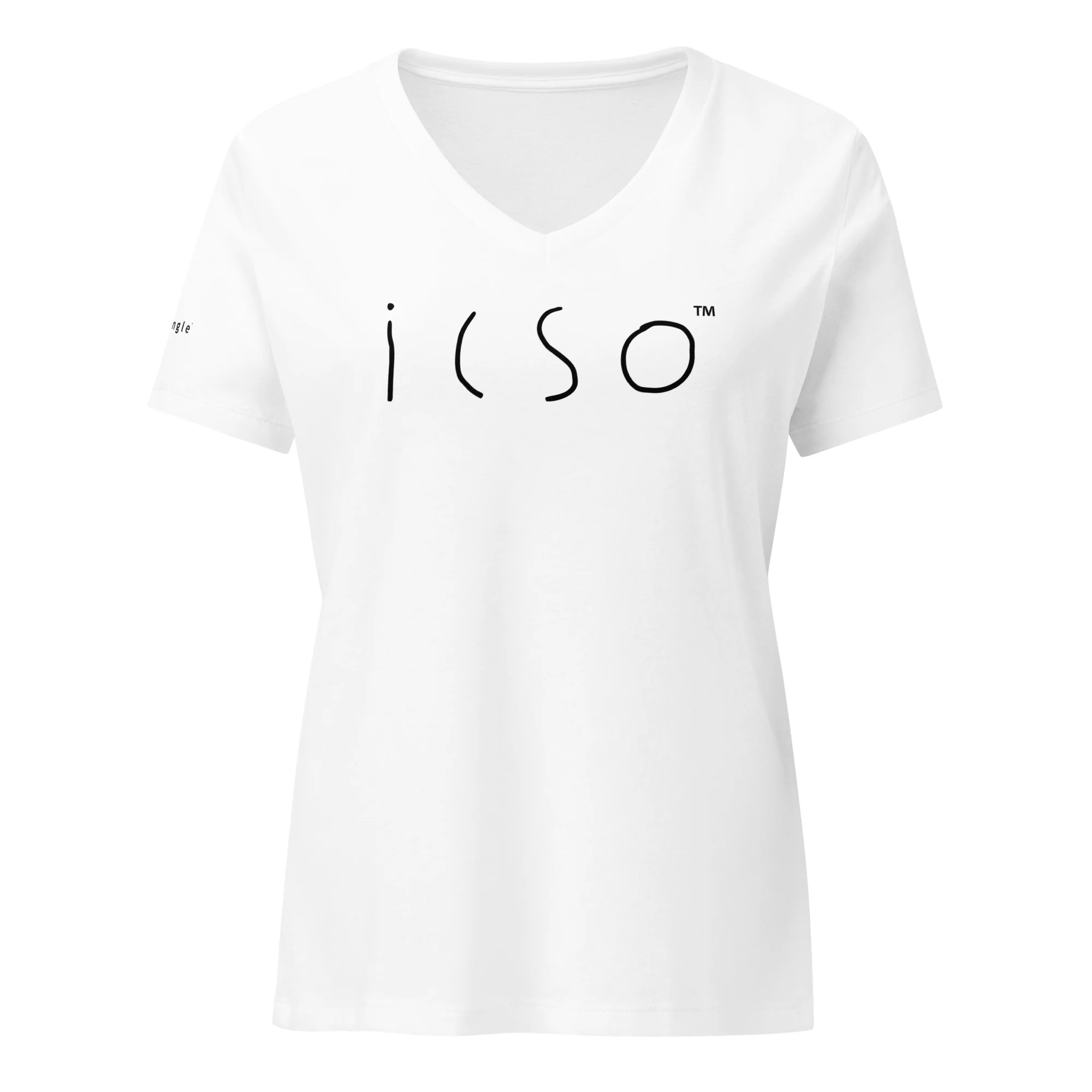 icso - Women’s relaxed v-neck t-shirt - Image 3