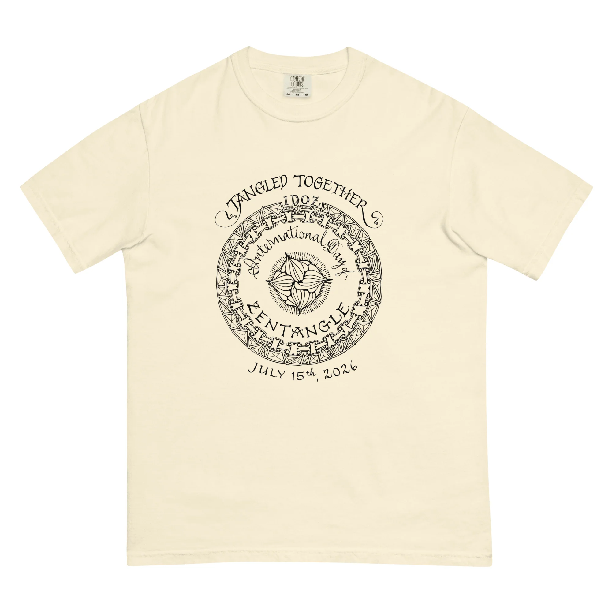IDOZ 2026 - Unisex garment-dyed heavyweight t-shirt black print
