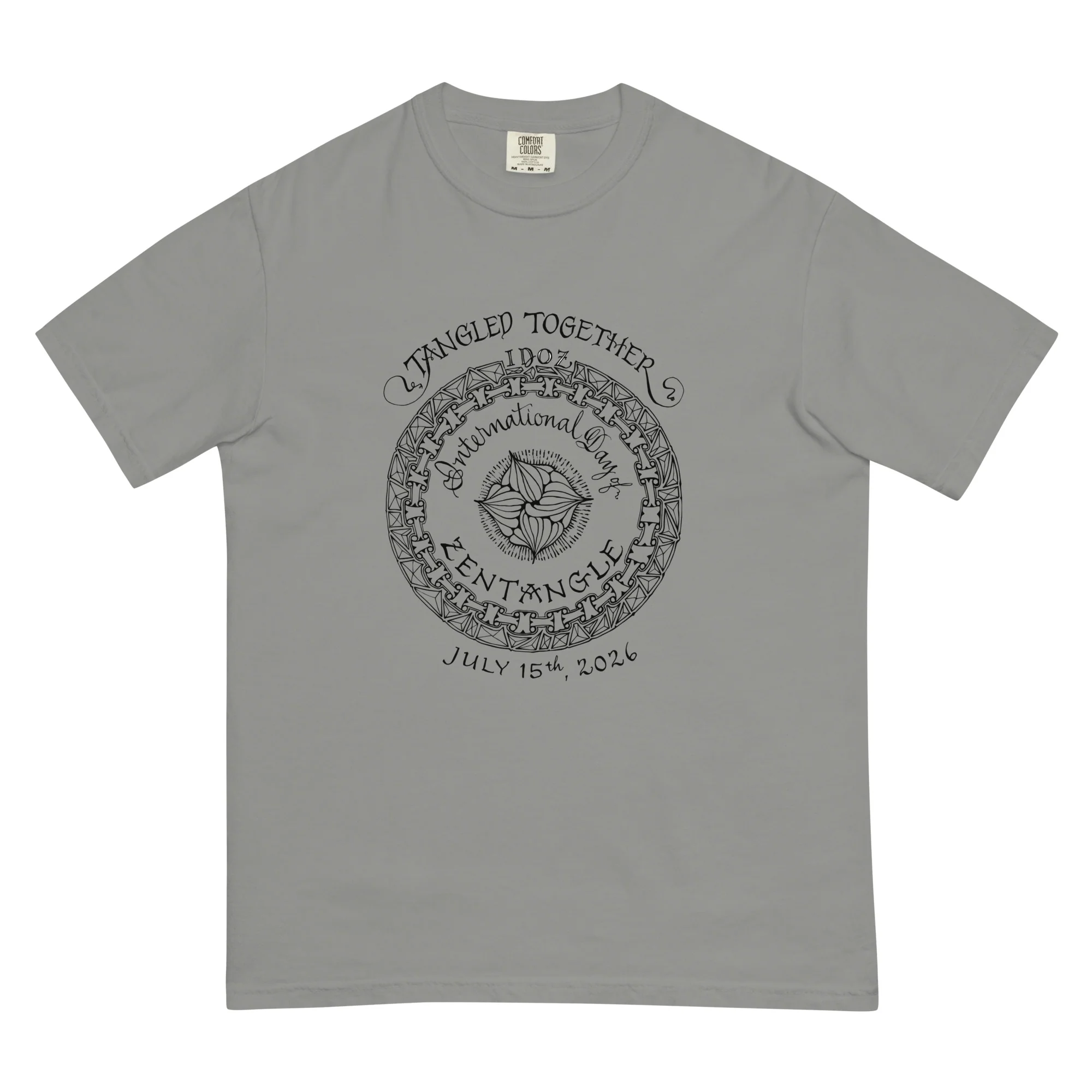 IDOZ 2026 - Unisex garment-dyed heavyweight t-shirt black print - Image 2