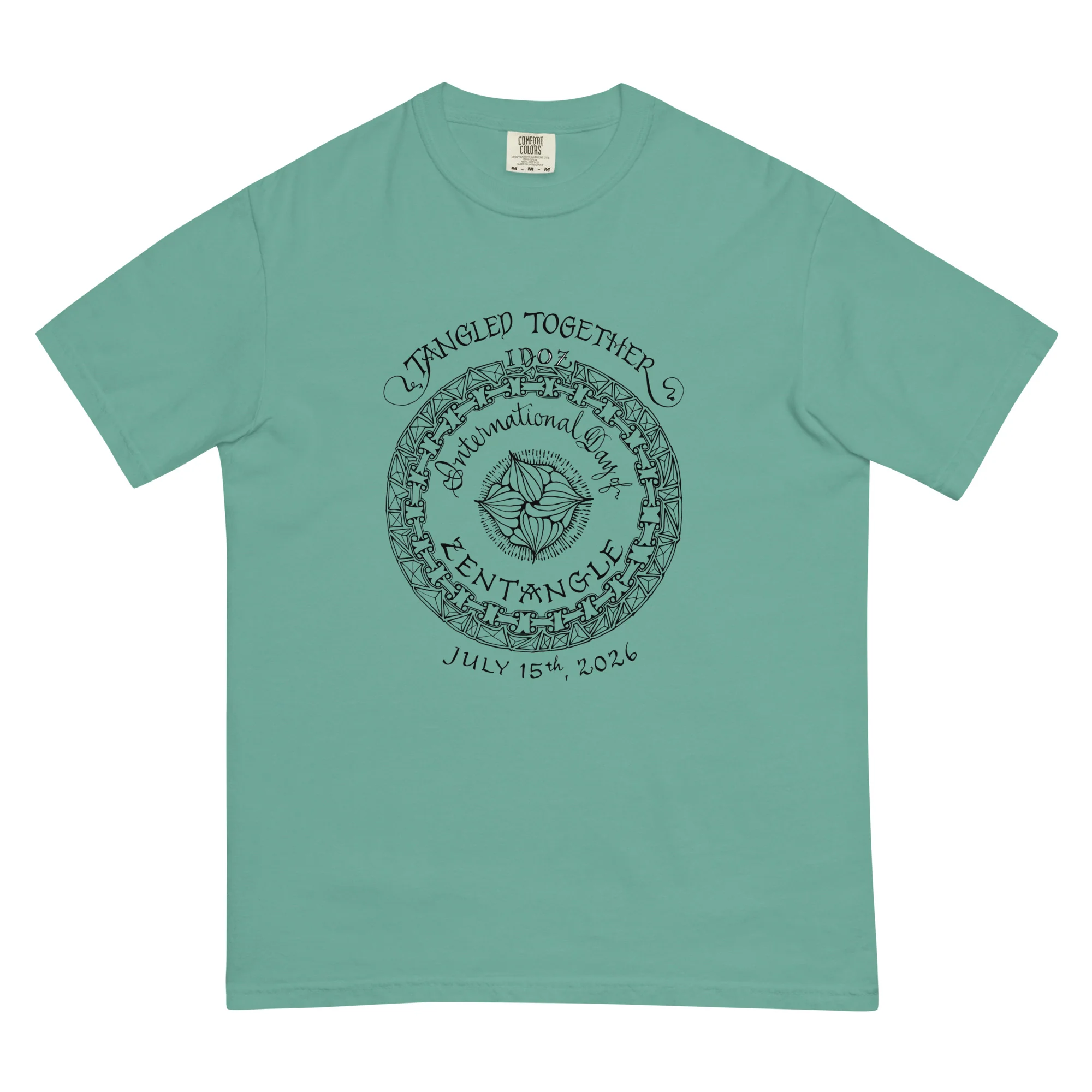 IDOZ 2026 - Unisex garment-dyed heavyweight t-shirt black print - Image 3