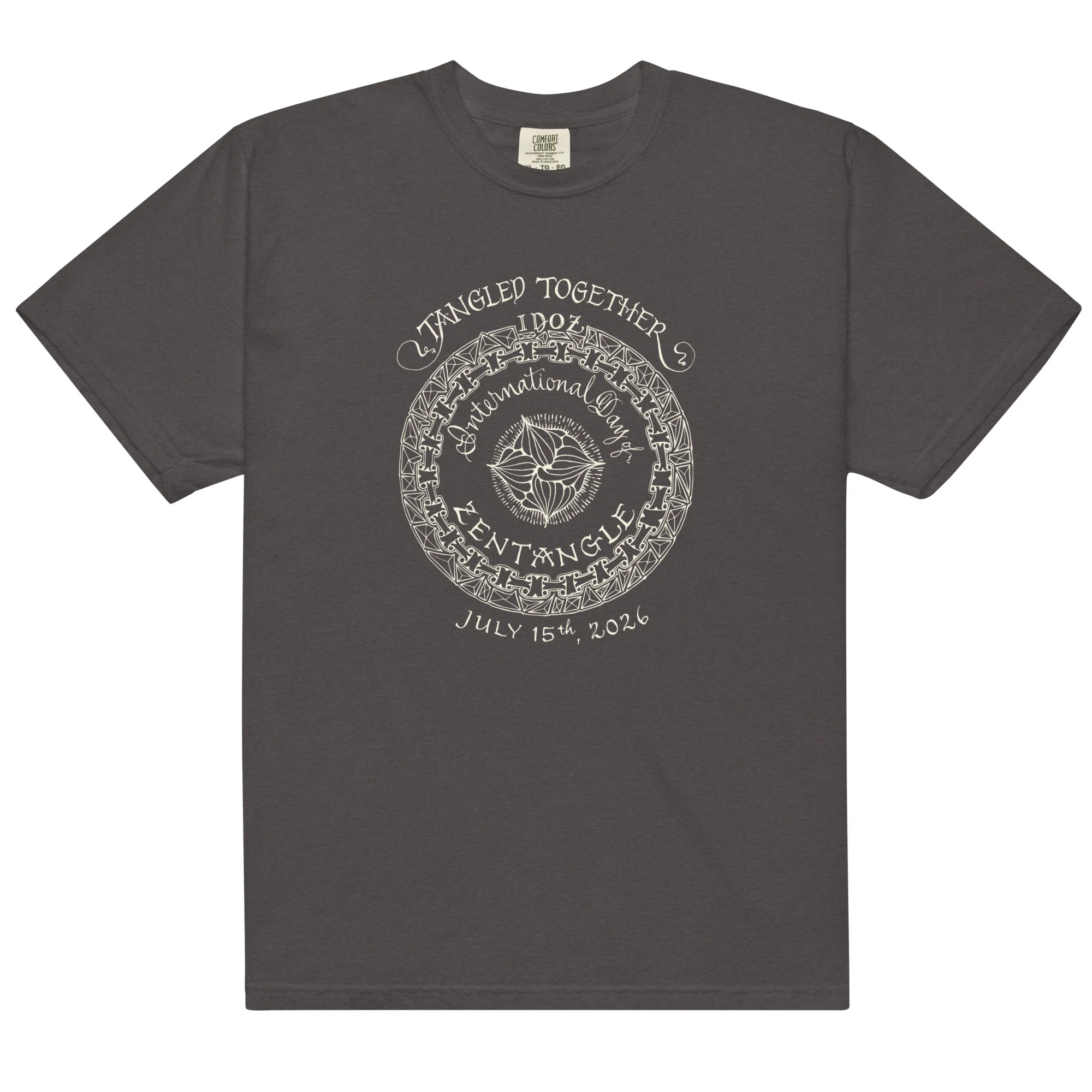 IDOZ 2026 - Unisex garment-dyed heavyweight t-shirt - white print