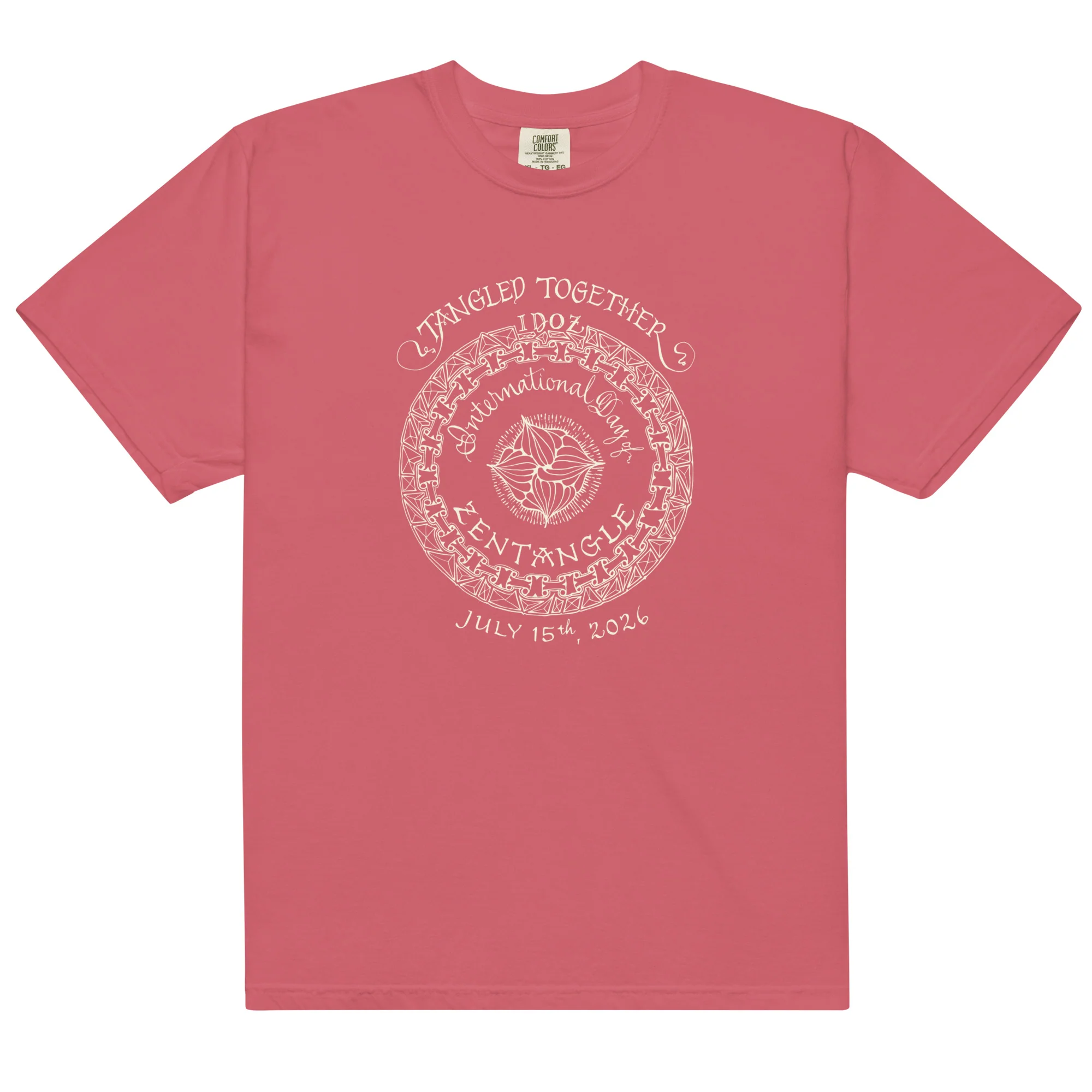 IDOZ 2026 - Unisex garment-dyed heavyweight t-shirt - white print - Image 5