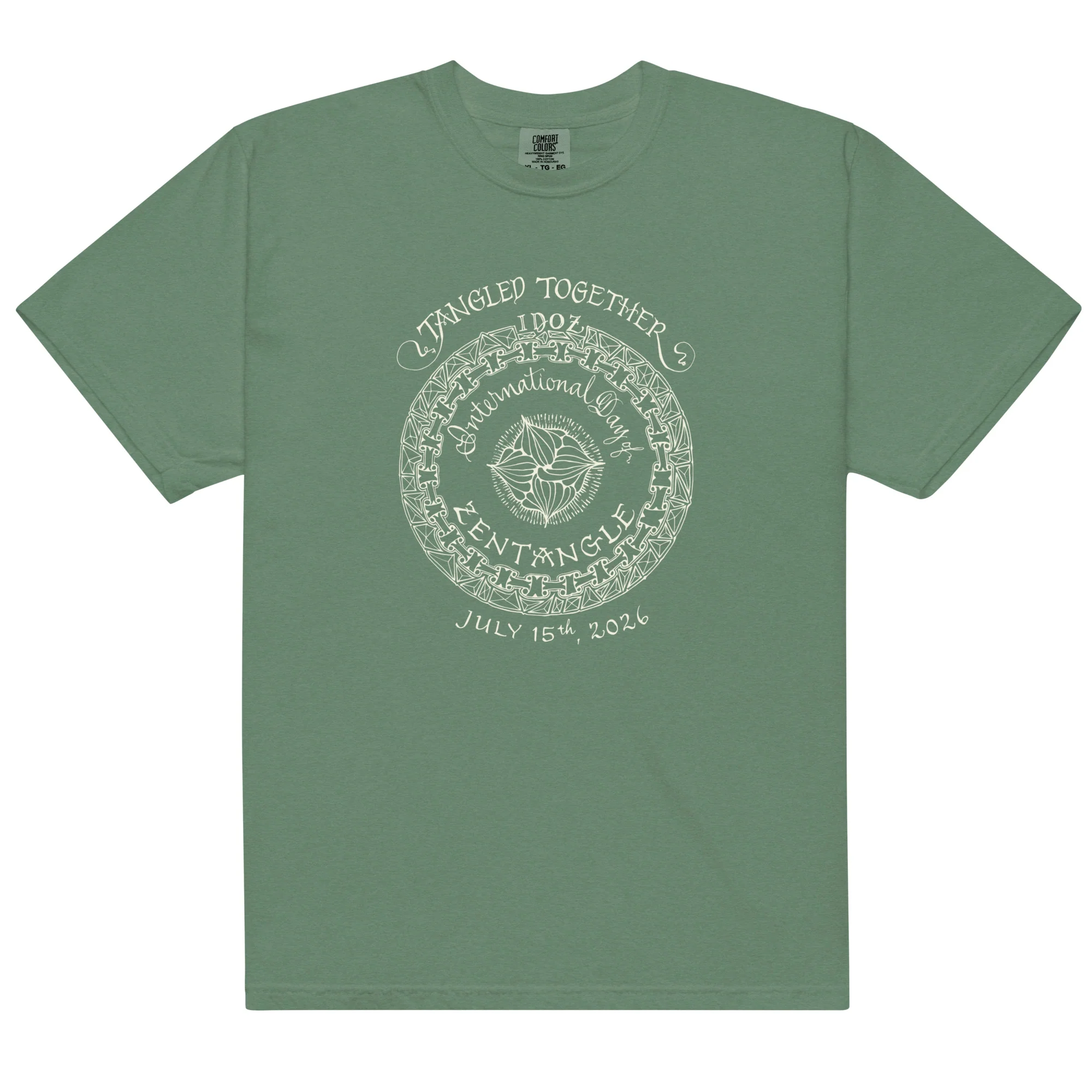 IDOZ 2026 - Unisex garment-dyed heavyweight t-shirt - white print - Image 6