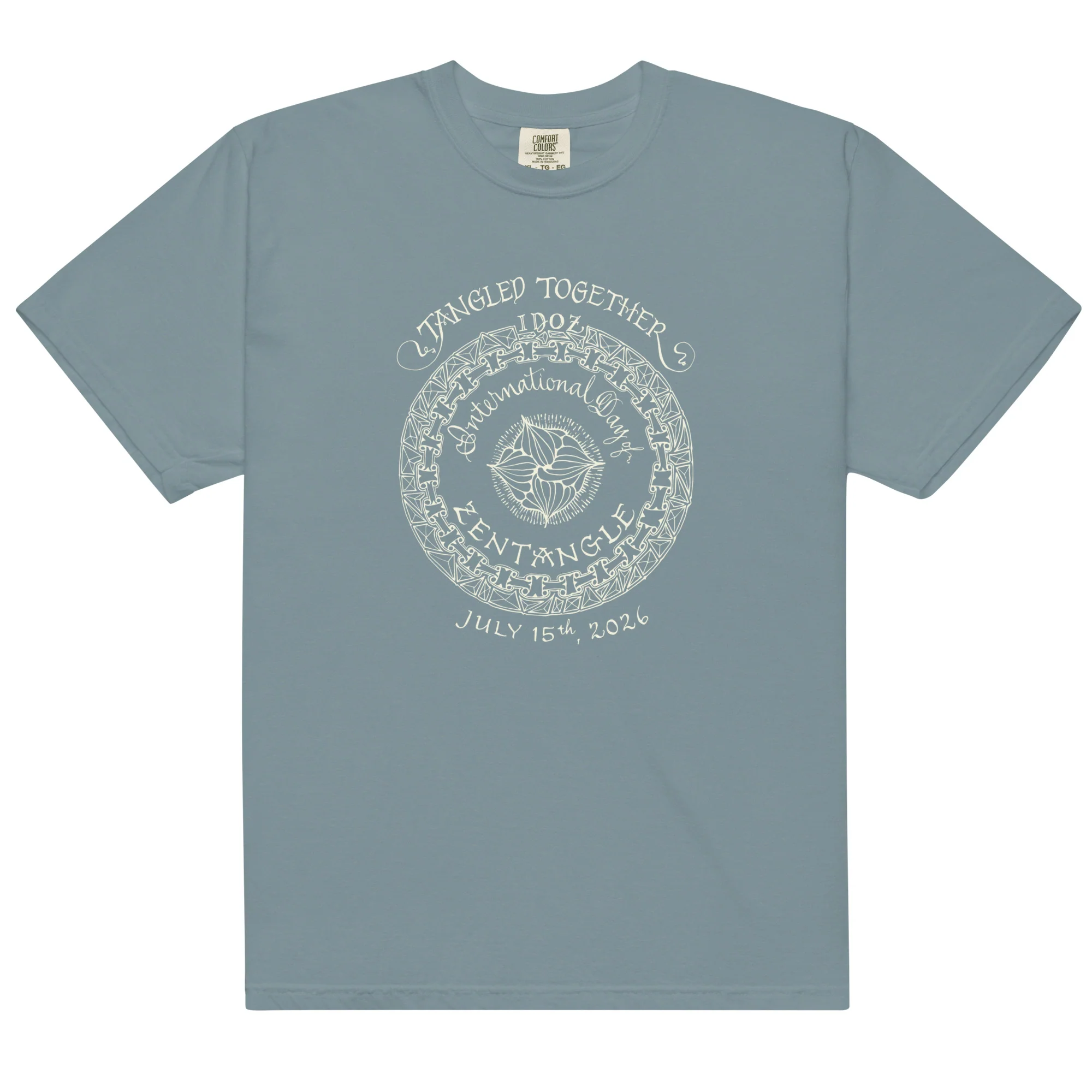 IDOZ 2026 - Unisex garment-dyed heavyweight t-shirt - white print - Image 7