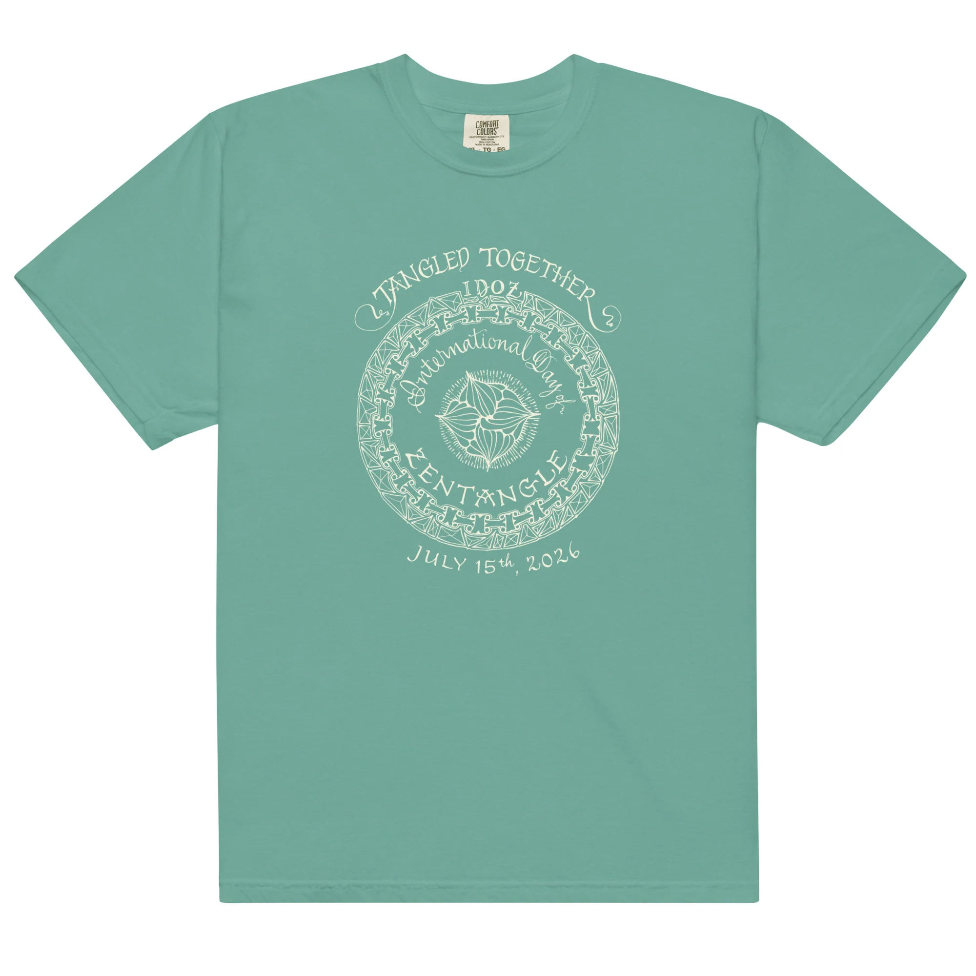 IDOZ 2026 - Unisex garment-dyed heavyweight t-shirt - white print - Image 9