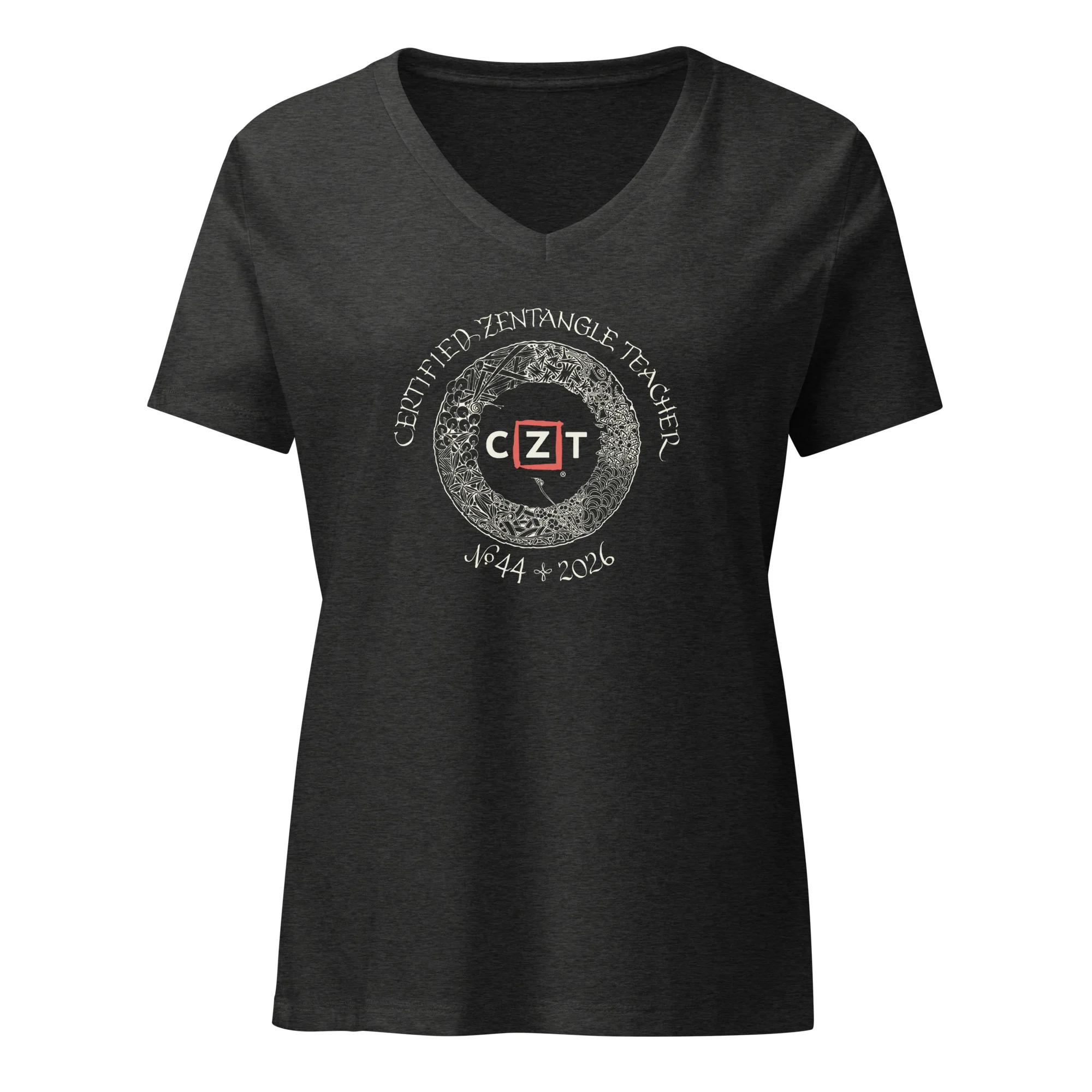 CZT 44 - Women’s relaxed v-neck t-shirt